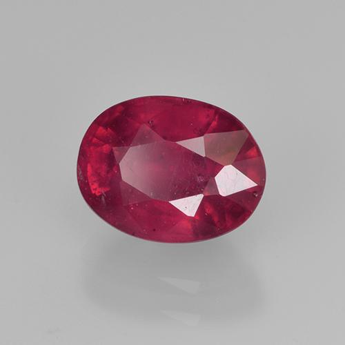 Rubis rouge moyen naturelle coupe ovale, 2,22 ct, VS-SI