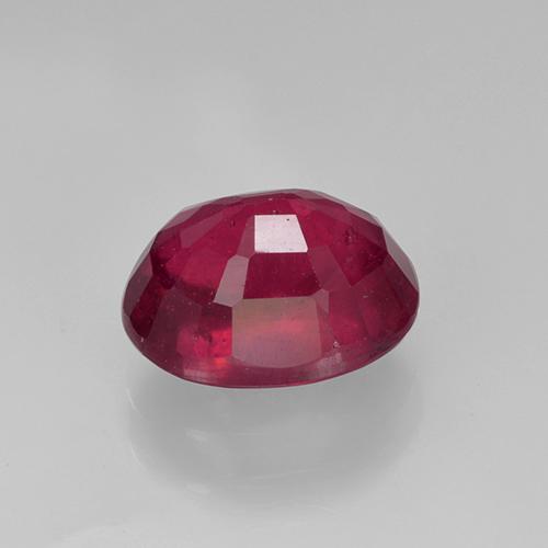 Rubis rouge moyen naturelle coupe ovale, 2,22 ct, VS-SI
