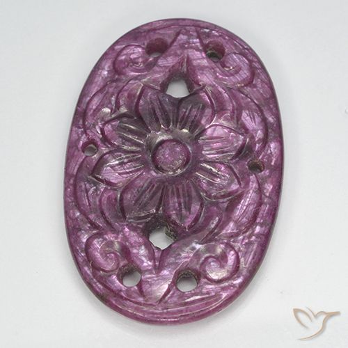 22.50ct Naturel Violet foncé Rubis, ovale, Opaque