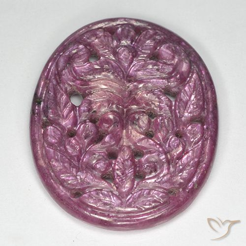 31.40ct Naturel Pourpre moyen Rubis, ovale, Opaque