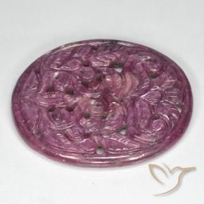 Rubis Pourpre moyen naturelle ovale, 31.40 ct, Opaque