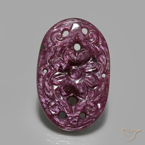 23.57ct Naturel Pourpre moyen-foncé Rubis, ovale, Opaque