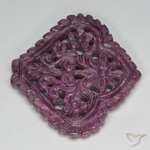 Rubis Violet rougeâtre naturelle Fantaisie, 42.70 ct, Opaque