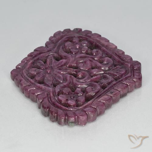 Rubis Violet rougeâtre naturelle Fantaisie, 42.70 ct, Opaque