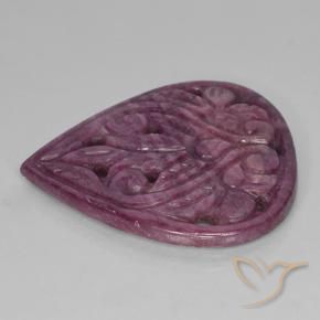 Rubis Pourpre moyen naturelle En forme de poire, 31.28 ct, Opaque