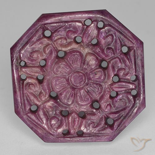 46.06ct Naturel Pourpre boysenberry Rubis, Taille émeraude, Opaque