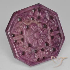 Rubis Pourpre boysenberry naturelle Octogone / coupe Émeraude, 46.06 ct, Opaque