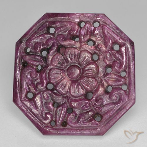46.86ct Naturel Magenta pourpre moyen Rubis, Taille émeraude, Opaque