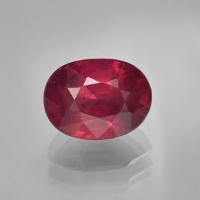 Rubis Vin rouge naturelle Coupe ovale, 2.04 ct, VS-SI