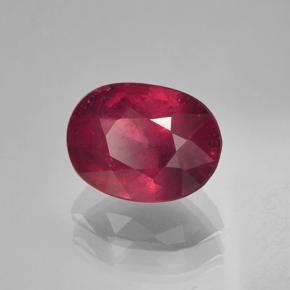 Rubis Vin rouge naturelle Coupe ovale, 2.04 ct, VS-SI