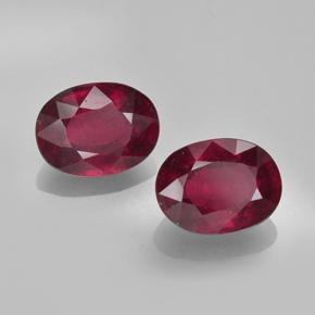 Achetez naturel 3.62ct Rouge groseille Rubis gems, Coupe ovale, En provenance Madagascar chez GemSelect. En stock, livraison internationale!
