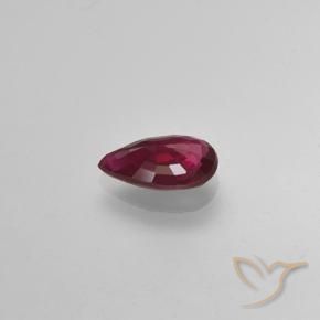 Rubis Rouge moyen naturelle En forme de poire, 0.43 ct, VS-SI