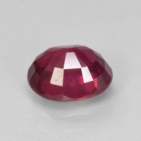 Rubis rouge moyen-foncé naturelle coupe ovale, 1,94 ct, VS-SI