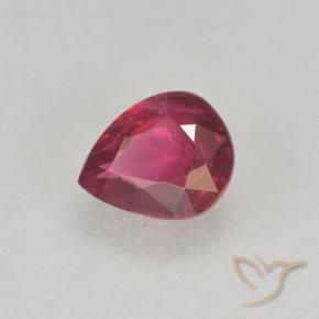 Rubis Rose rougeâtre naturelle En forme de poire, 0.34 ct, VS-SI