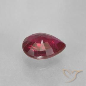 Rubis Rouge confiture naturelle En forme de poire, 0.40 ct, VS-SI