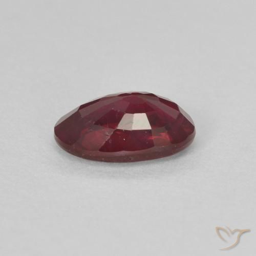 Rubis Vin rouge naturelle ovale, 0.60 ct, VS-SI