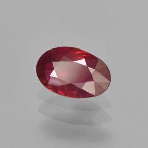 Rubis Rouge moyen naturelle Coupe ovale, 0.50 ct, VS-SI