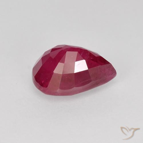 Rubis Rouge moyen naturelle En forme de poire, 1.17 ct, VS-SI