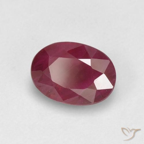 Rubis Cramoisi profond naturelle ovale, 1.13 ct, VS-SI