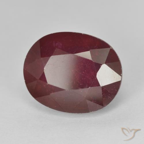 Rubis Vin rouge naturelle ovale, 11.50 ct, VS-SI