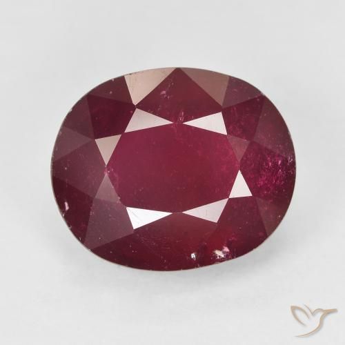 11.91ct Naturel Vin rouge Rubis, ovale, VS-SI
