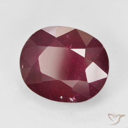 Rubis Vin rouge naturelle ovale, 11.91 ct, VS-SI