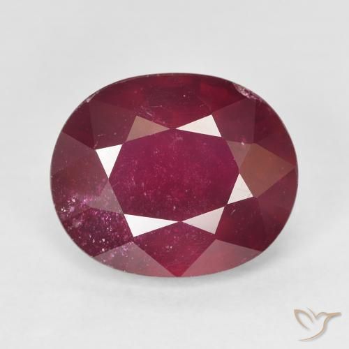 9.32ct Naturel Rouge moyen Rubis, ovale, VS-SI