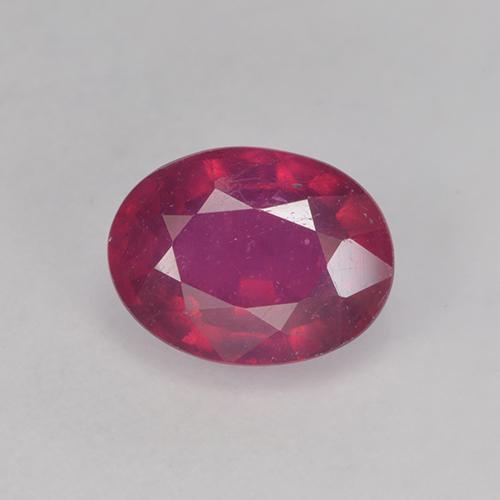 Rubis Rouge moyen naturelle ovale, 1.84 ct, VS-SI