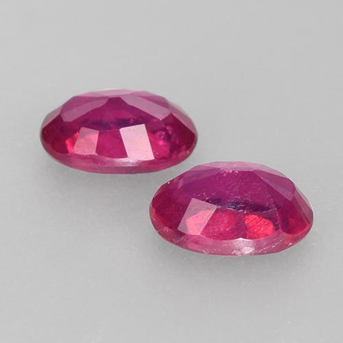 Achetez naturel 1.29ct Pourpre-Rouge Rubis gems, Coupe ovale, En provenance Madagascar chez GemSelect. En stock, livraison internationale!