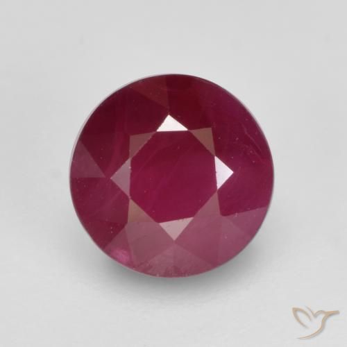 1.04ct Naturel Rouge moyen Rubis, Tour, SI