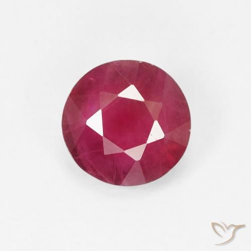0.93ct Naturel Rouge Rosâtre Rubis, Tour, VS-SI