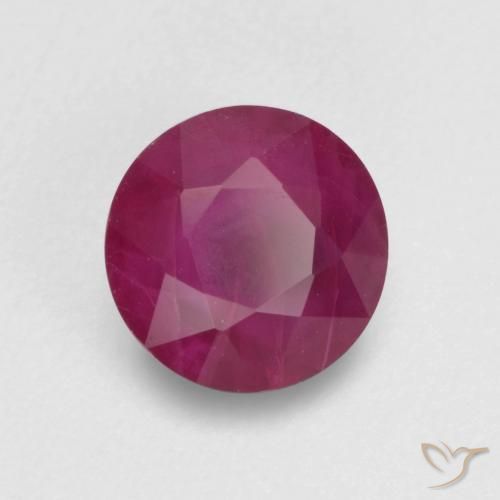 Rubis Raisin vif naturelle Tour, 0.81 ct, VS-SI