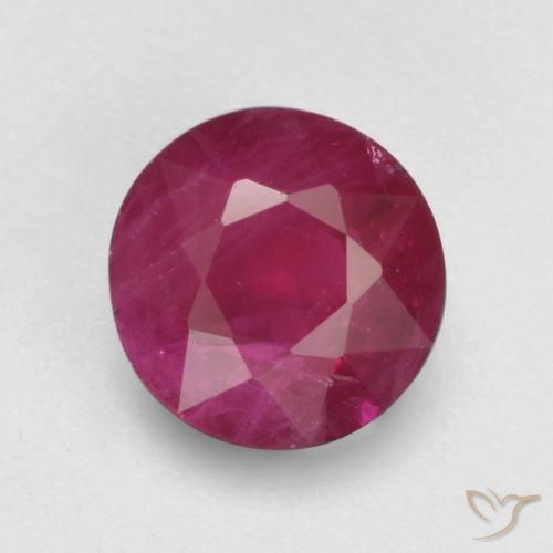 0.85ct Naturel Rouge Rosâtre Rubis, Tour, VS-SI