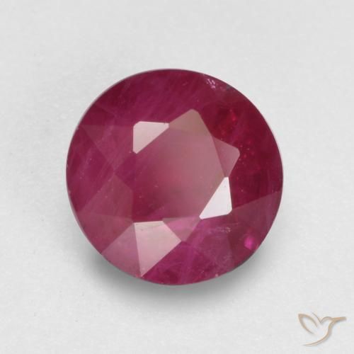 Rubis Rouge Rosâtre naturelle Tour, 0.85 ct, VS-SI