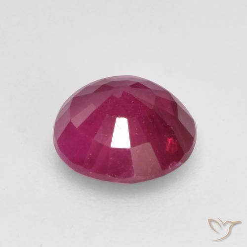 Rubis Rouge Rosâtre naturelle Tour, 0.85 ct, VS-SI
