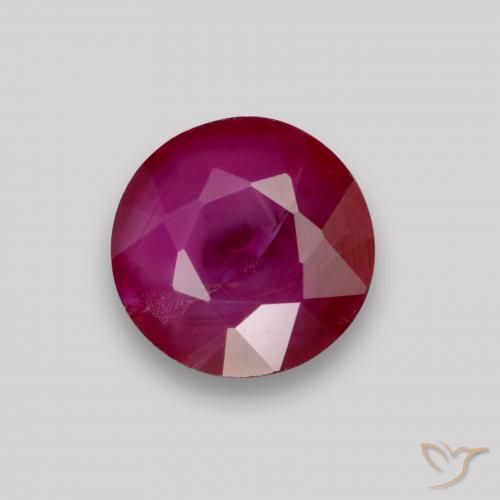 0.89ct Naturel Rouge foncé Rubis, Tour, VS-SI