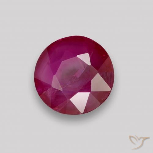 Rubis Rouge foncé naturelle Tour, 0.89 ct, VS-SI