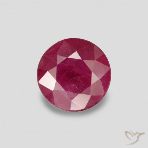 0.90ct Naturel Rouge Rosâtre Rubis, Tour, VS-SI