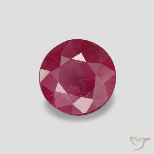 Rubis Rouge Rosâtre naturelle Tour, 0.90 ct, VS-SI