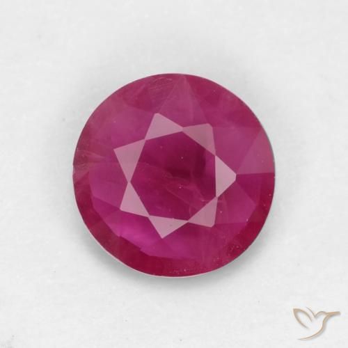 0.54ct Naturel Rouge léger Rubis, Tour, VS-SI