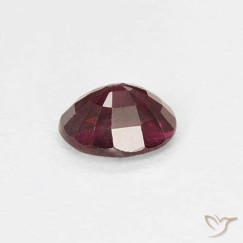 Rubis Rouge vif naturelle ovale, 0.44 ct, VS-SI