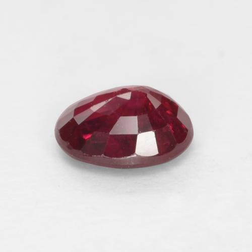 Rubis Rouge moyen naturelle Coupe ovale, 0.46 ct, VS-SI