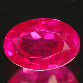 Rubis rouge naturelle coupe ovale, 1,03 ct, VS-SI