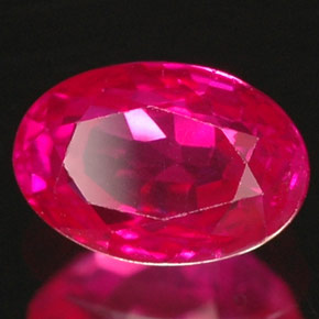 Rubis rouge naturelle coupe ovale, 1,03 ct, VS-SI