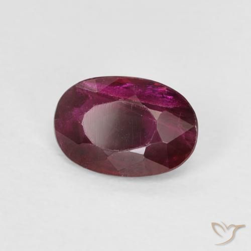 Rubis Rouge moyen naturelle ovale, 0.53 ct, VS-SI