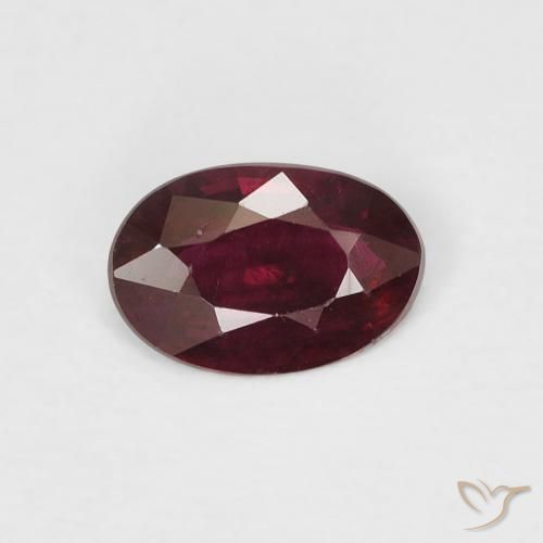 0.39ct Naturel Vin rouge Rubis, ovale, VS-SI