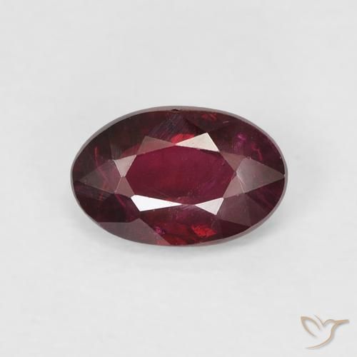 0.49ct Naturel Rouge foncé Rubis, ovale, VS-SI