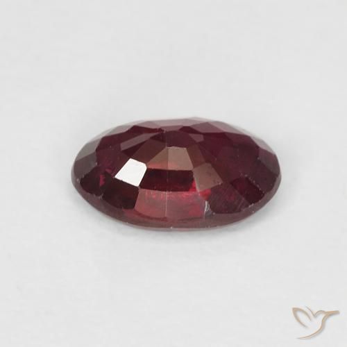 Rubis Rouge foncé naturelle ovale, 0.49 ct, VS-SI