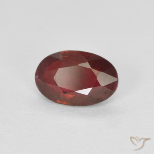 Rubis Rouge vif naturelle ovale, 0.46 ct, VS-SI