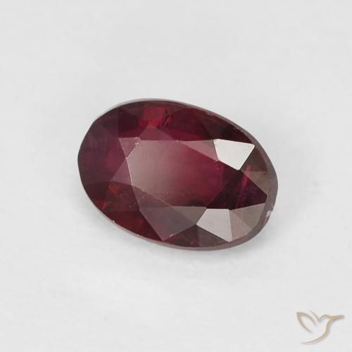 Rubis Rouge moyen naturelle ovale, 0.52 ct, VS-SI